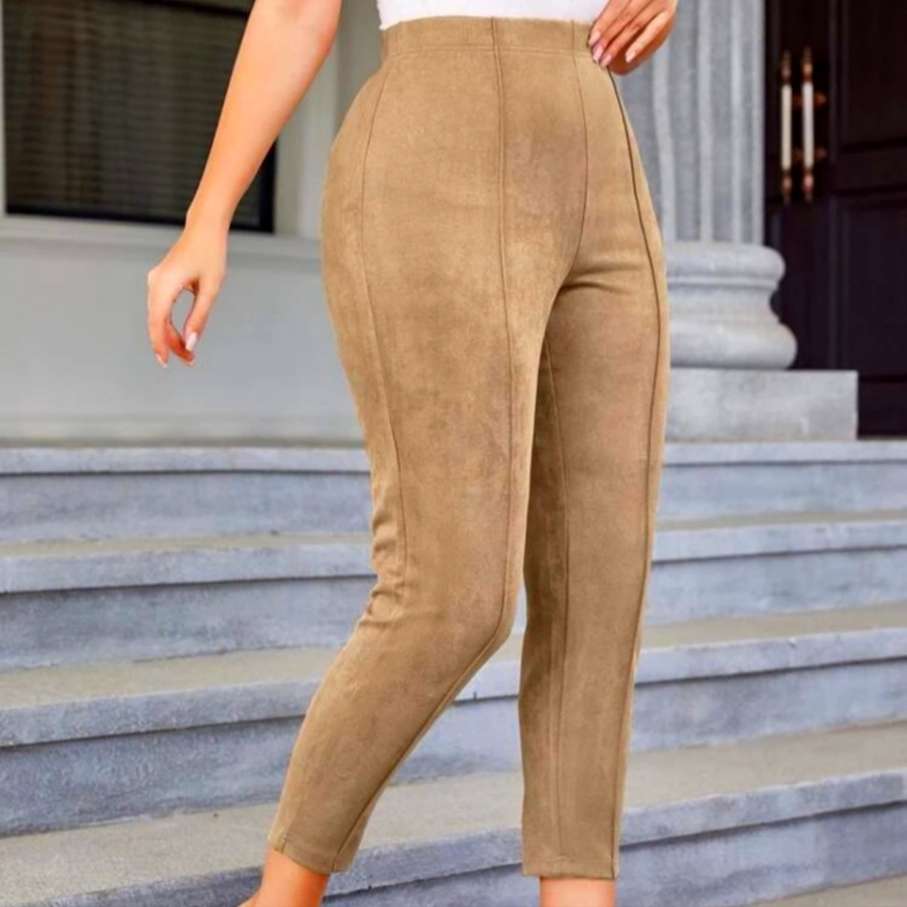 Faux suede leggings size XL